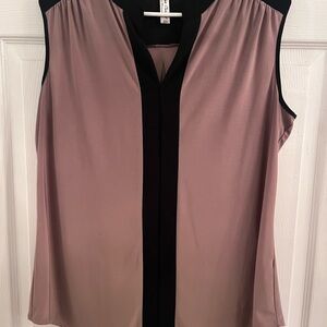 PerSeption Concept Mauve and Black Blouse